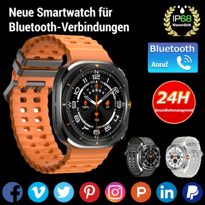 Die neue Smartwatch mit Bluetooth-Gesprächsfunktion kann Ihren Blutzucker und Blutdruck genau messen und sorgt für Ihre Gesundheit! 🩺⌚