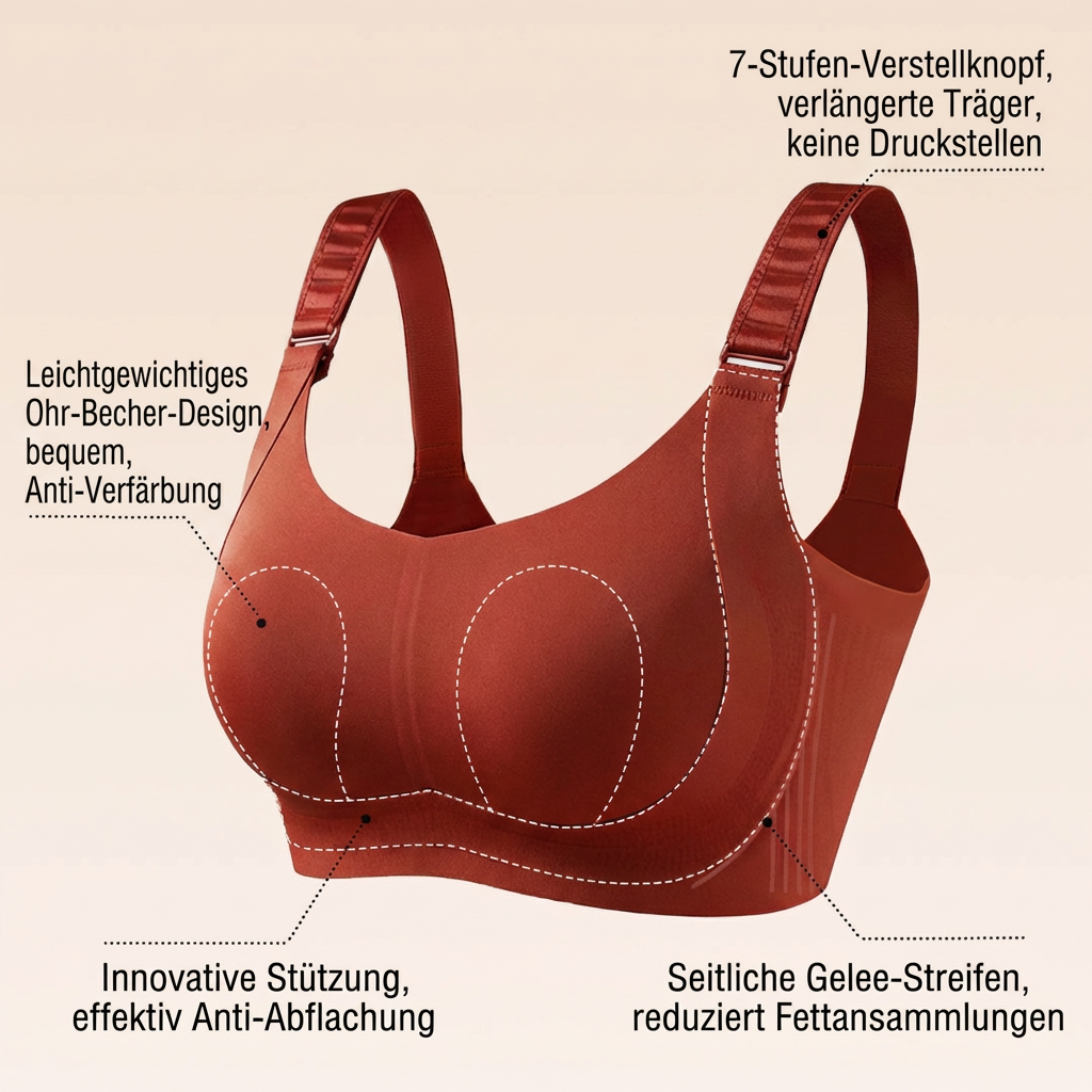 Verstellbarer Minimizer-BH für große Brüste: Stark formend & Herabhängen stoppen