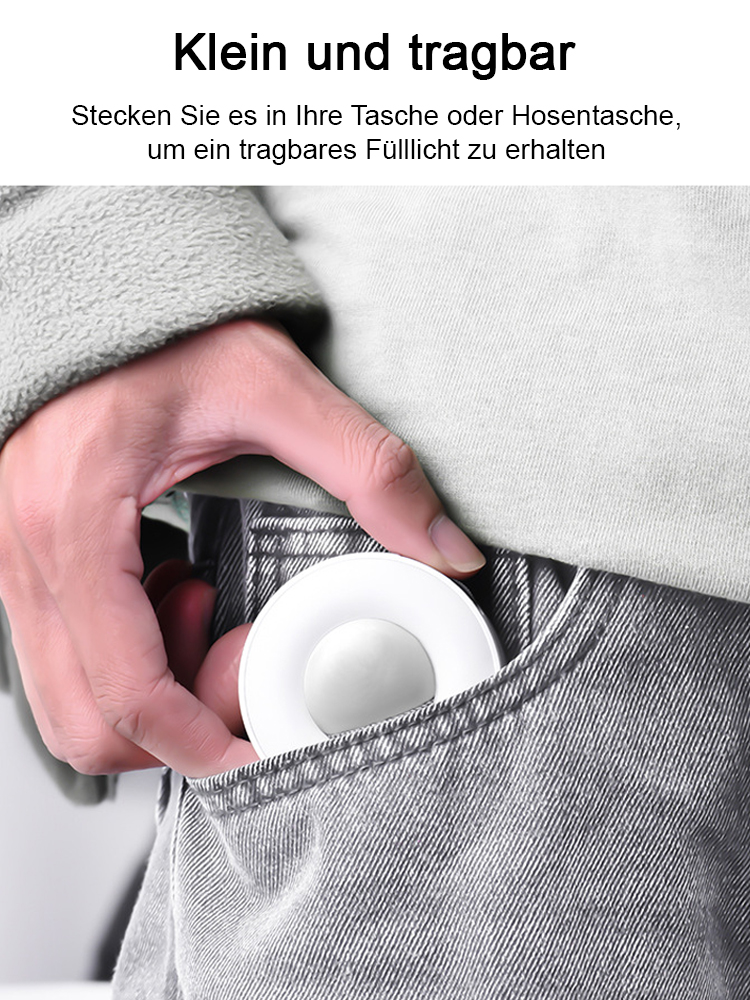 Mit einer langen Akkulaufzeit von 120 Tagen sorgt das Beauty-Fülllicht dafür, dass Sie immer gut aussehen