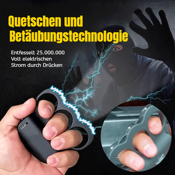 Jeder sollte einen Sicherheitsschlüsselanhänger besitzen, der über eine Elektroschockenergie von 25 Millionen Volt verfügt, die eine Person in einer gefährlichen Situation sofort bewusstlos machen und so ein Leben retten kann.