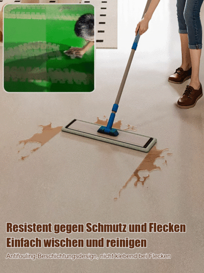 [✨️Ein Eimer reicht für 80 Quadratmeter] Die neue Bodenfarbe, die aus den USA importiert, in China hergestellt und getestet und mit dem deutschen Blauen Engel zertifiziert wurde, verfügt über wasserdichte und schmutzabweisende Eigenschaften, eine hervorra
