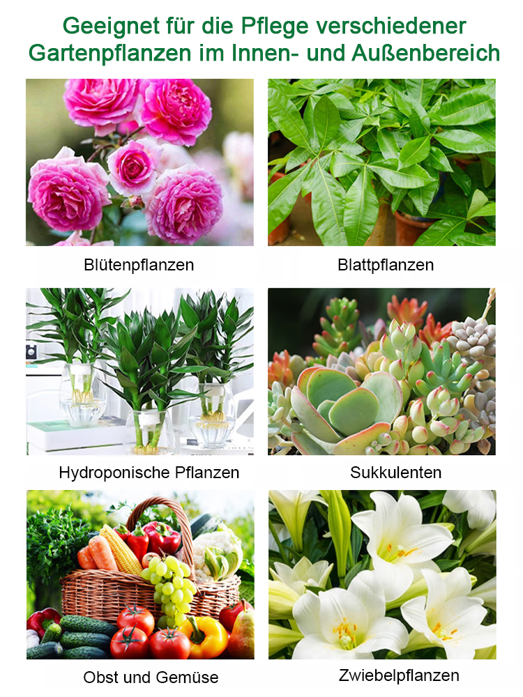 Enthält über zehn verschiedene natürliche Mineralien und Spurenelemente, um die Krankheitsresistenz von Pflanzen zu stärken. 🌿💪✨
