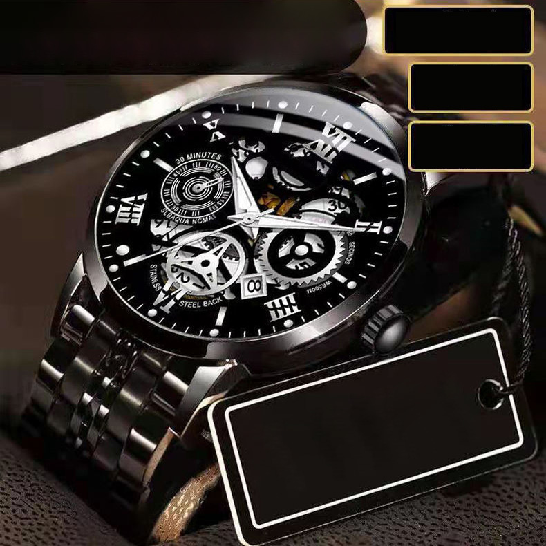 "Hochwertiges Schweizer Uhrwerk und Saphirglas-Mechanikuhr, ein Symbol männlicher Eleganz. Frauen werden begeistert auf Sie zukommen. ⌚💎✨"