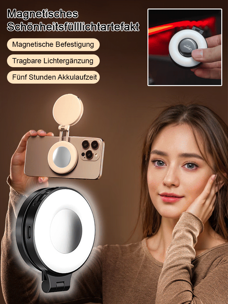 Mit einer langen Akkulaufzeit von 120 Tagen sorgt das Beauty-Fülllicht dafür, dass Sie immer gut aussehen