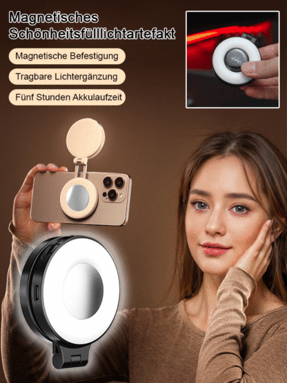 Mit einer langen Akkulaufzeit von 120 Tagen sorgt das Beauty-Fülllicht dafür, dass Sie immer gut aussehen