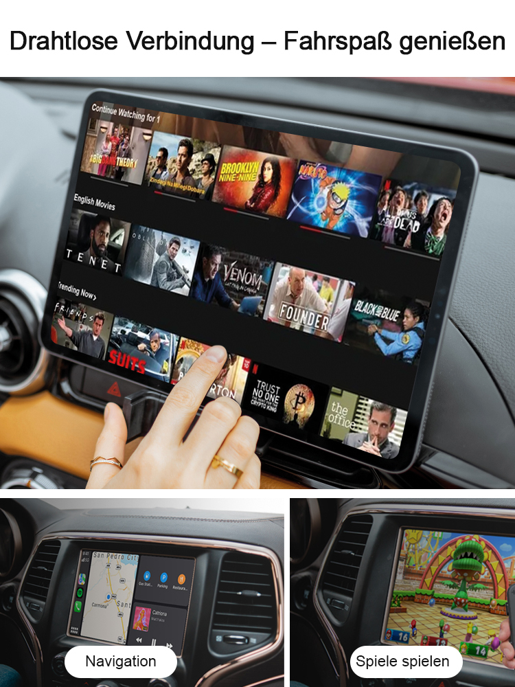 Doppelseitiger Dual-Port CarPlay Wireless-Adapter 🚗📱.