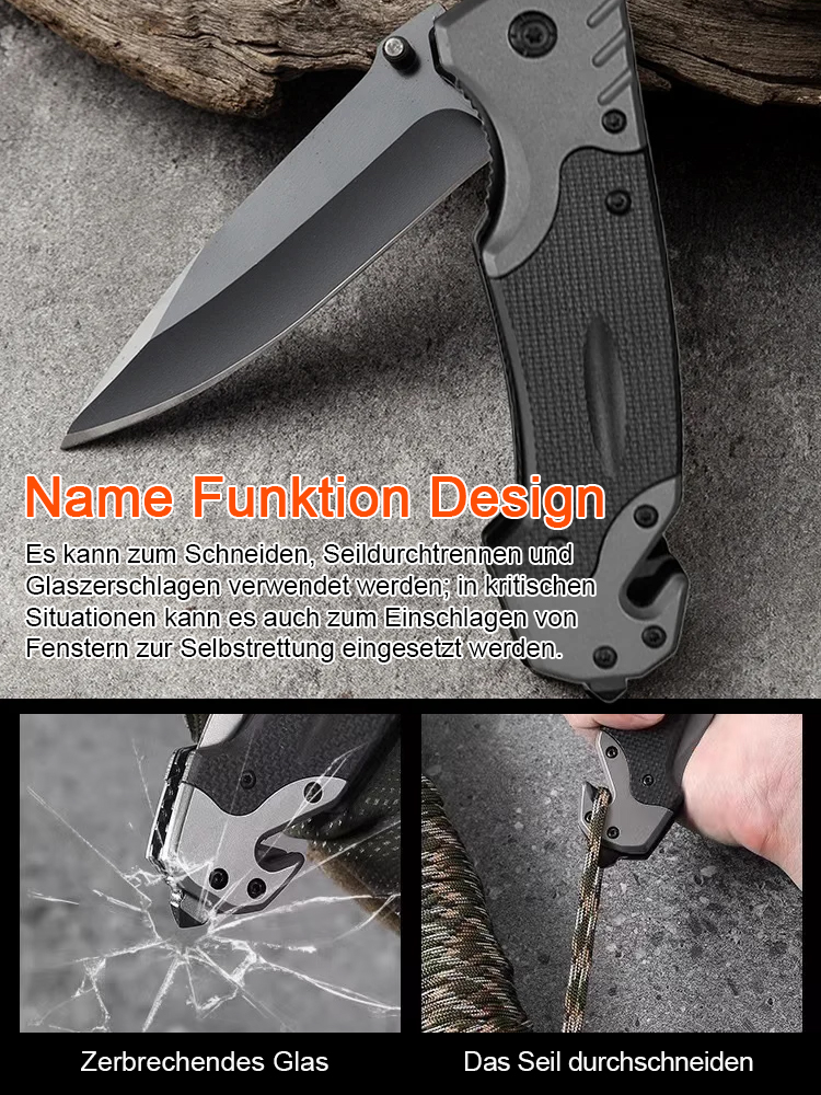 Jedes Messer wird in einer hochqualifizierten Werkstatt in Solingen handgefertigt und bleibt auch nach dem Spalten von 1000 Stücken Hartholz scharf.