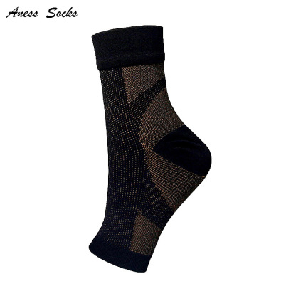 Knöchelhohe Korrektursocken für Krampfadern mit Kupferfaser