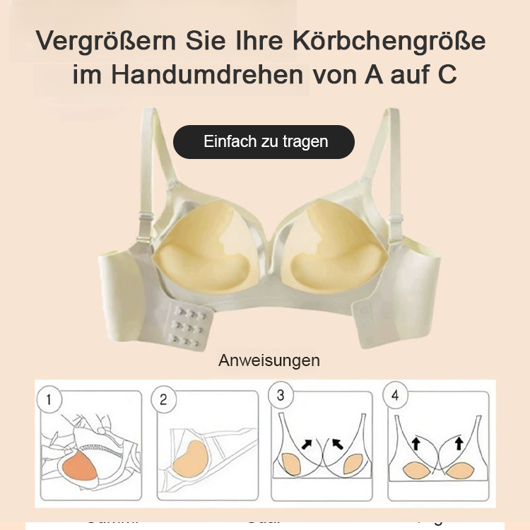 Dreieckiges, doppelseitiges, selbstklebendes, nahtloses Silikon-Brustpolster