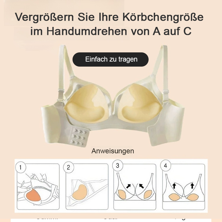 Dreieckiges, doppelseitiges, selbstklebendes, nahtloses Silikon-Brustpolster