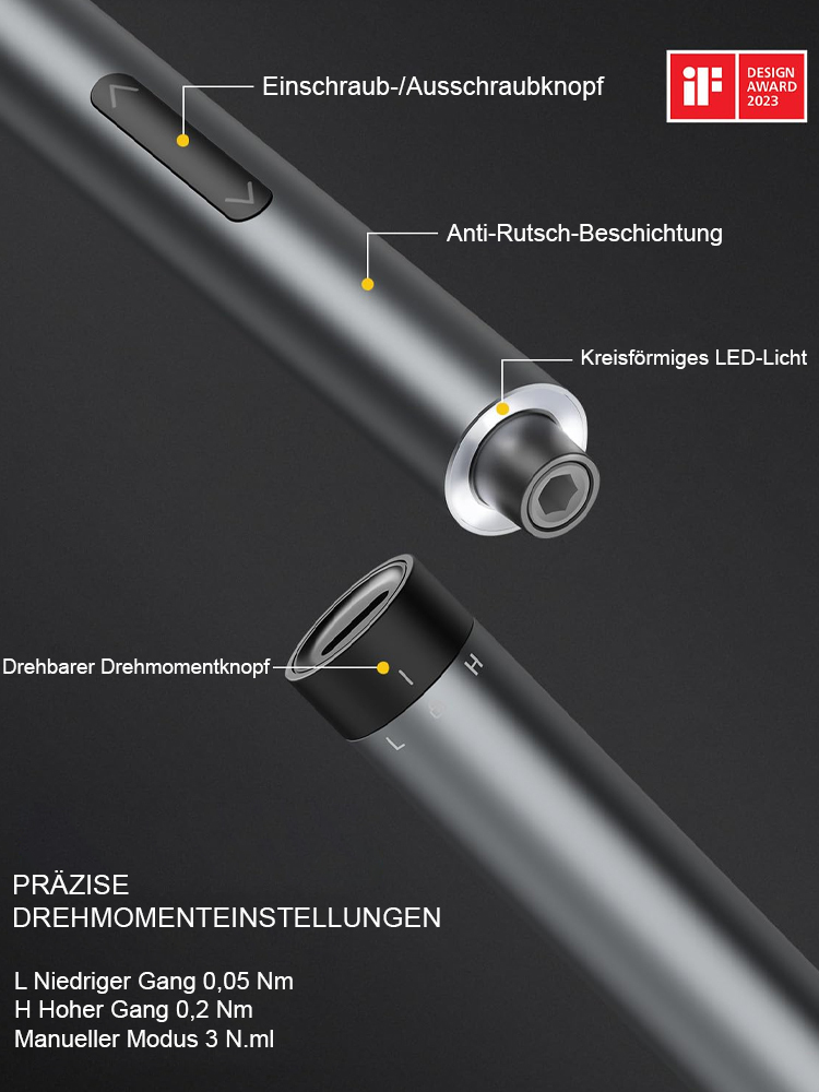 32 Arten von Bohrern für verschiedene Haushaltsgeräte und elektronische Geräte, mit eingebautem Lithium-Akku und integriertem Aufbewahrungskoffer, damit nichts verloren geht. 🔩🔧📦