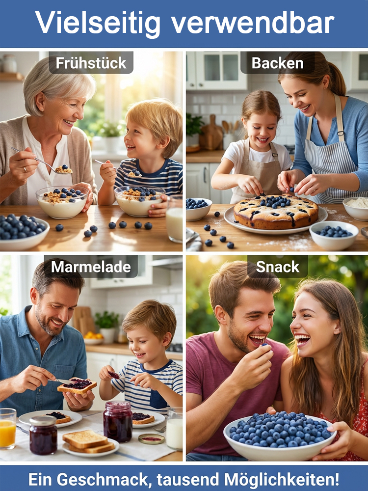 Bio-Blaubeerpflanze mit großen Früchten und hoher Ernte (Rückgabegarantie)