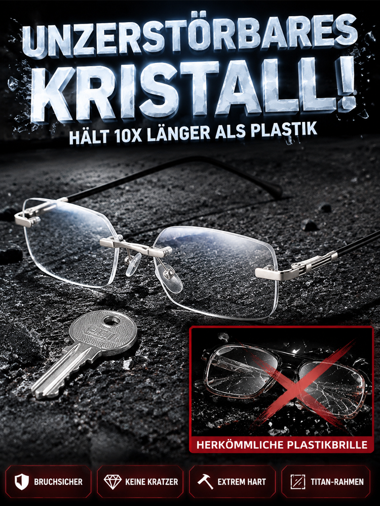 0,01 s Auto-Fokus Gleitsichtbrille | +1,00–+7,00 dpt stufenlos für Lesen - Fahren