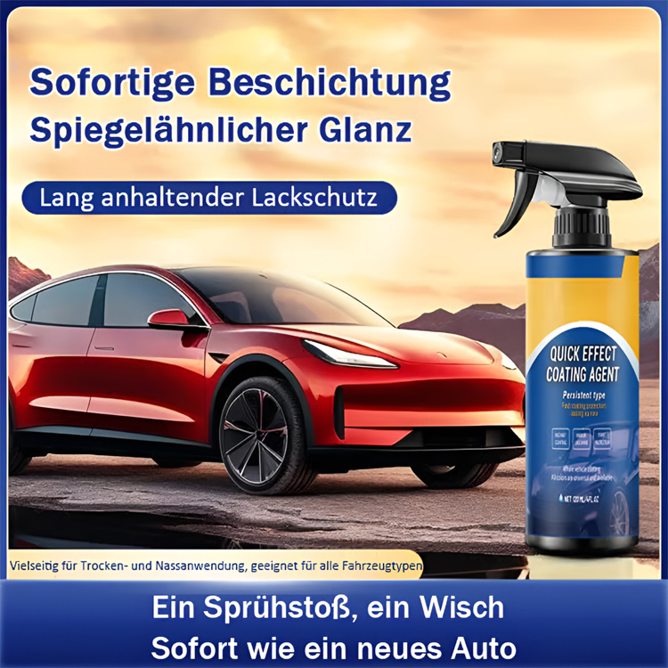Die neueste Beschichtungstechnologie der NASA muss nur einmal aufgesprüht werden, um den Autolack acht Monate lang glatt und glänzend zu halten, ohne in die Autowaschanlage gehen zu müssen, ohne Schmutz