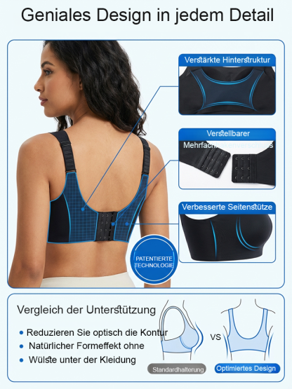 Verstellbarer Minimizer-BH für große Brüste: Stark formend & Herabhängen stoppen