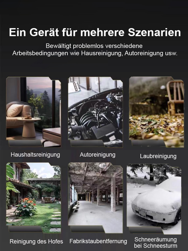 【Autowäsche, Schneeräumung, Staubsaugen】Schneeräummonster, 1700G Schubkraft, deutsche multifunktionale thermische Schneefräse