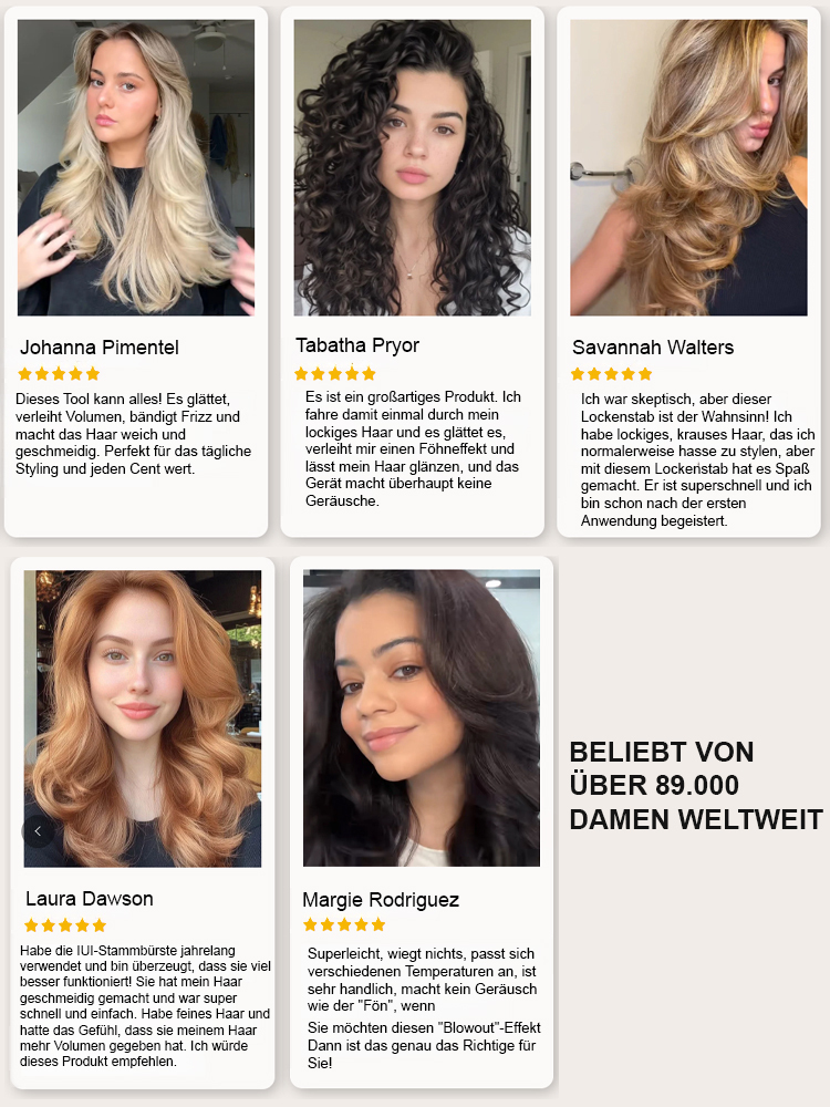 【100 Millionen Anionen für sanfte, dauerhafte Haarpflege】In 30 Sekunden zur perfekten Frisur 💇♀️✨