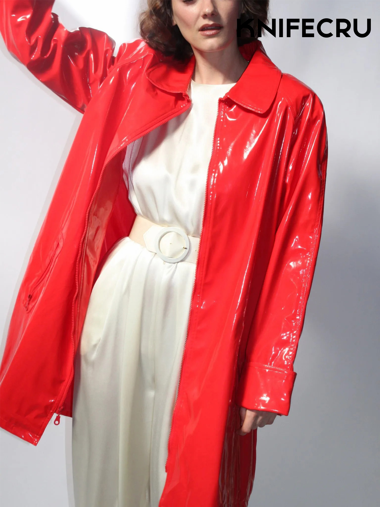 SEAMORCC® Vintage Bright Red Rain Jacket