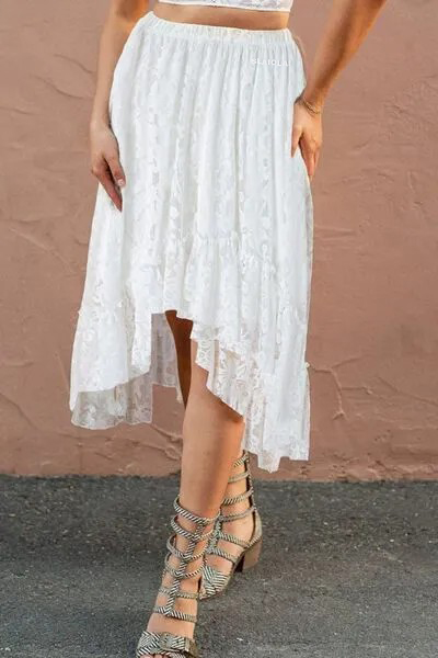 Slaiolai® Lace High-Low Skirt