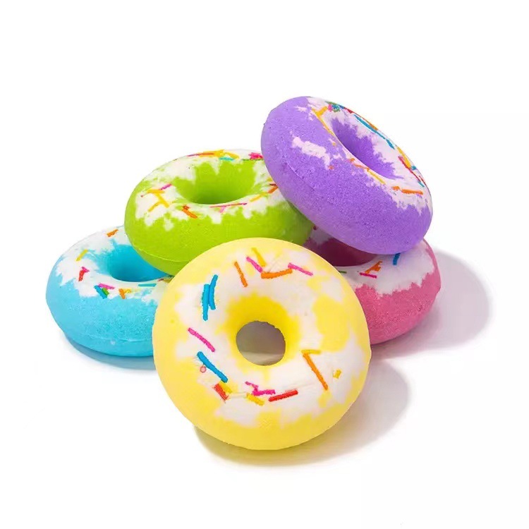 Mini Donut Bath Bath Salts Cleaning Fragrance Ball Bath Essential Oil Ball Bath Salt 40G-PawDear