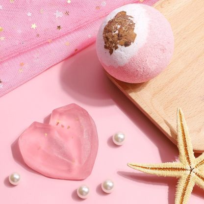 Love Handmade Soap Hand Gift Soap 24K Valentine's Day Gold Foil Soap 50G Wedding Bath Cleaning Love-PawDear