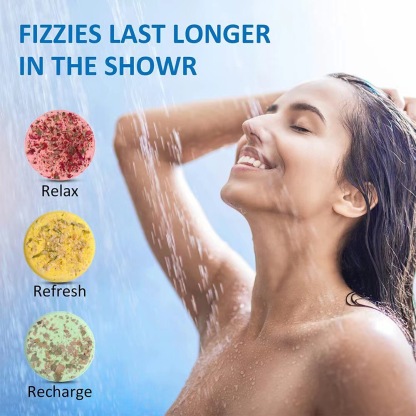 Aromatherapy Shower Piece Essential Oil Dried Flower Bath Piece Effervescent Tablets 30G Dried Flower Bath Salts Pieces Essential Oil Salt Fizzer-PawDear