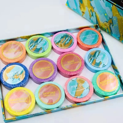 Aromatherapy Shower Piece Essential Oil Dried Flower Bath Piece Effervescent Tablets 30G Dried Flower Bath Salts Pieces Essential Oil Salt Fizzer-PawDear