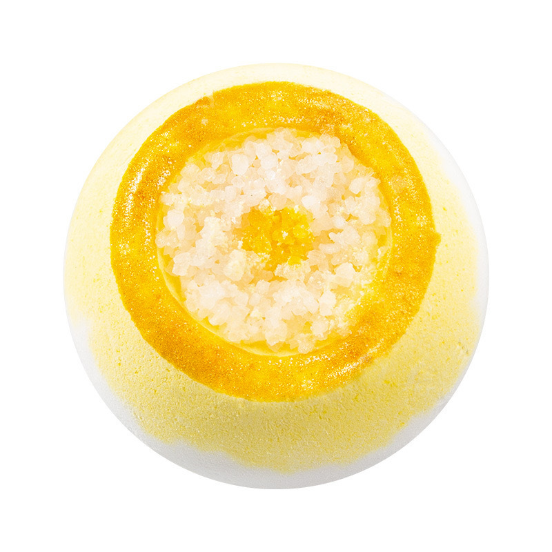 Bowl-Shaped Two-Color Sea Salt Explosion Ball 100g Bubble Essential Oil Bath Bomb Sea Salt Bath Salt Ball Explosion Bath Ball-PawDear