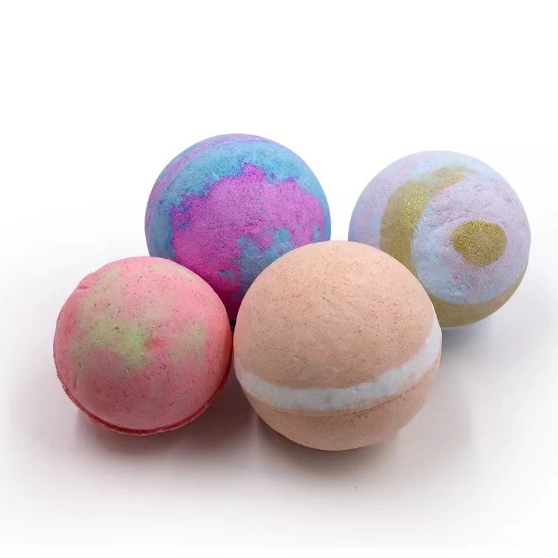 Encounter Mixed Color Bath Salt Cotton Candy Loofah Colorful Bath Salt Salt Fizzer Dried Flower Essential Oil Ball-PawDear
