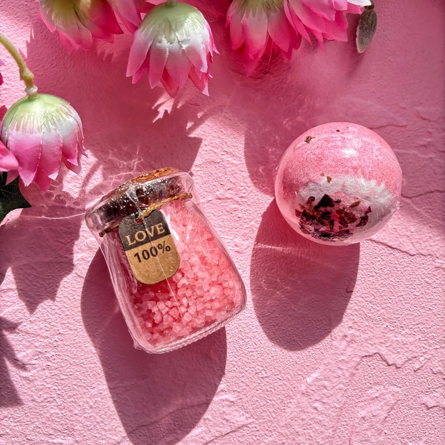 Aromatherapy Bath Bath Salt 100G Essential Oil Loofah Aromatherapy Dried Flower Bath Ball-PawDear