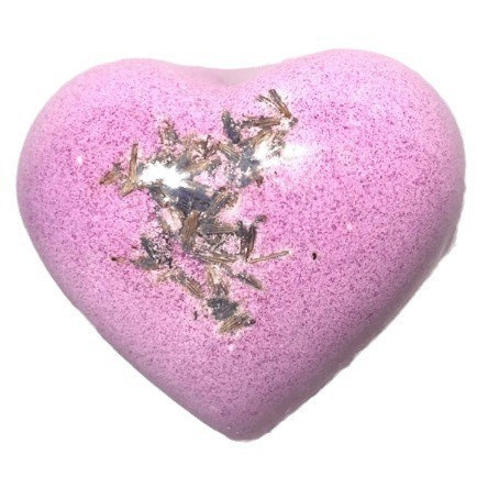 Love Heart Bath Salt 75G Heart-Shaped Loofah Dried Flower Bath Salt Peach Heart Explosion Aromatherapy Ball-PawDear
