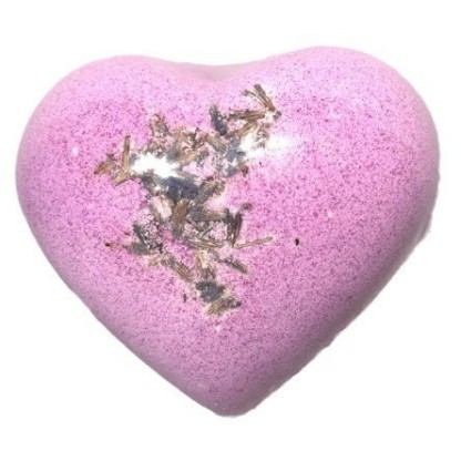 Love Heart Bath Salt 75G Heart-Shaped Loofah Dried Flower Bath Salt Peach Heart Explosion Aromatherapy Ball-PawDear