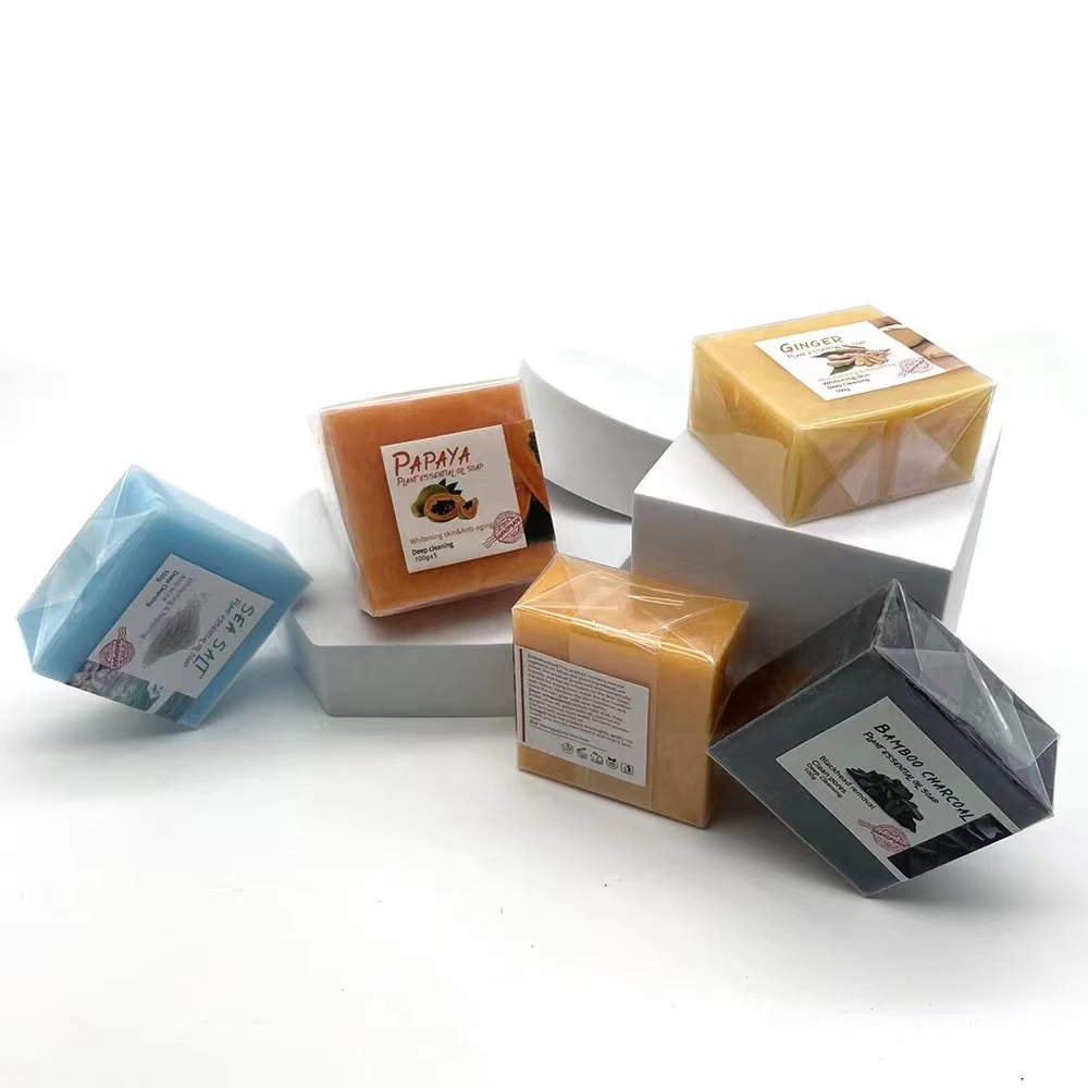 Handmade Essential Oil Soap Rose Lavender Transparent Soap Facial Soap Exfoliating Bath Soap-PawDear