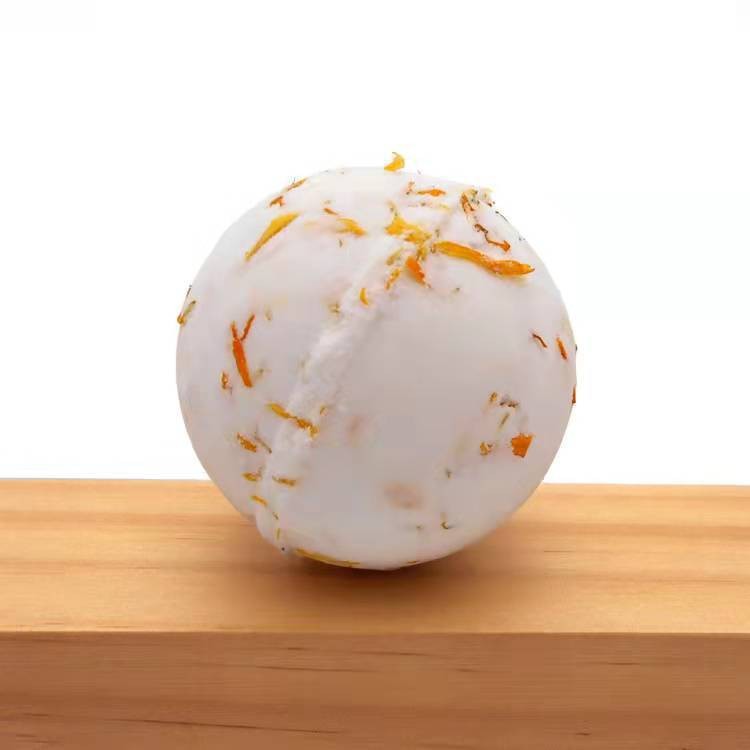 Milk Bubble Bath Ball 100G Dried Flower Bath Salt Loofah Bath Salt Cleaning Bath Salt-PawDear