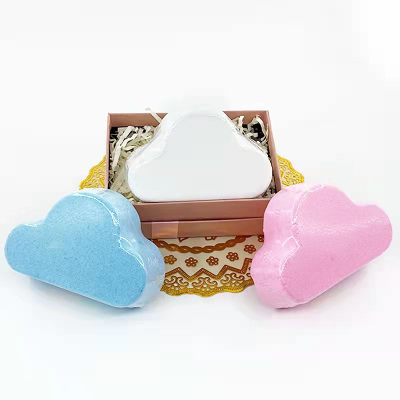 Bath Bomb Cloud Essential Oil Bath Salt Colorful Bath Bath Rainbow Ball Rainbow Bath Salt-PawDear