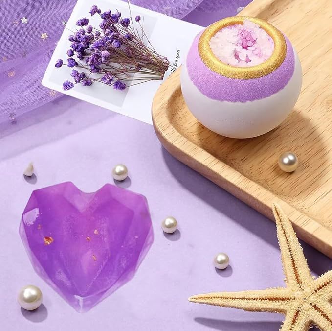 Bowl-Shaped Two-Color Sea Salt Explosion Ball 100g Bubble Essential Oil Bath Bomb Sea Salt Bath Salt Ball Explosion Bath Ball-PawDear