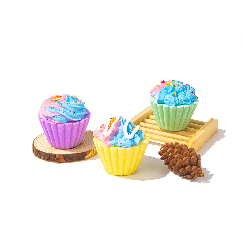 Ice Cream Bath Salt Balls Cake Essential Oil Bath Salt Balls 70g Bath Bomb Salt Aromatherapy Bubble-PawDear