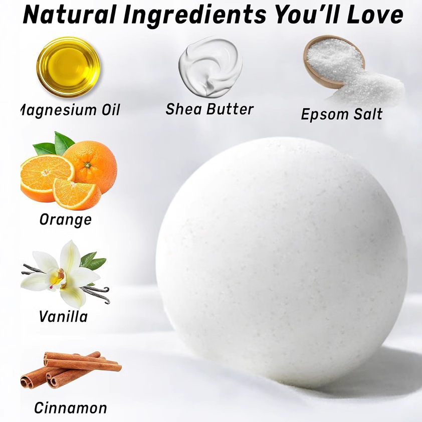 Essential Oil Explosion Ball 100G Solid Color Aromatherapy Bath Salt Spa Bath Bubble Ball-PawDear