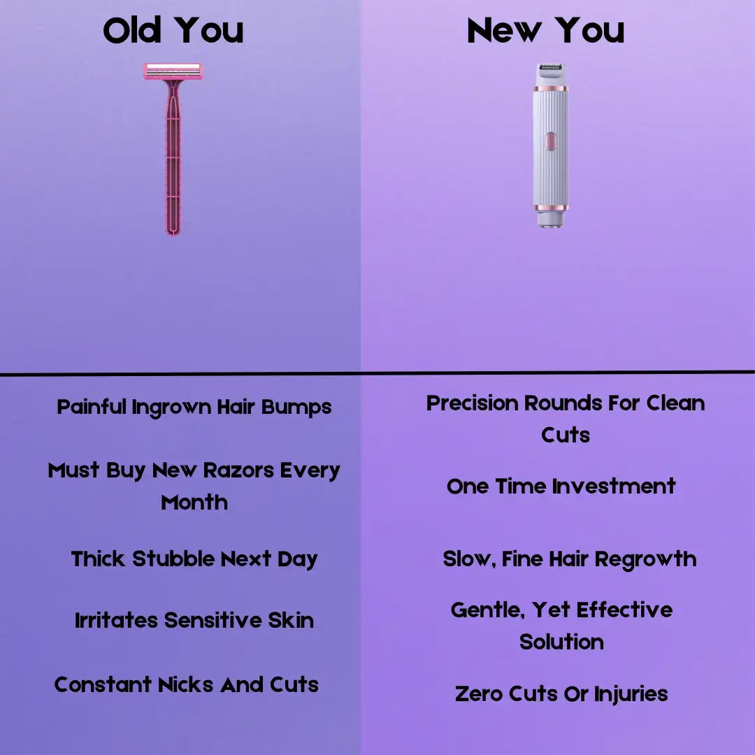 Pawdear electric shaver, women's hair removal equipment, double-head shaver, trimmer