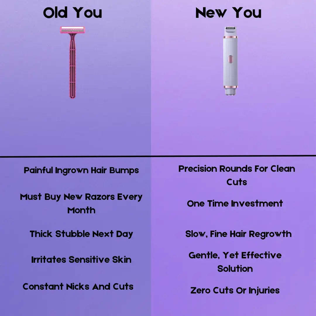 Pawdear electric shaver, women's hair removal equipment, double-head shaver, trimmer