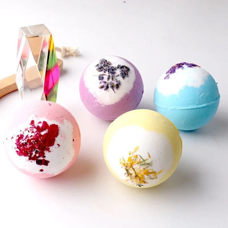 Aromatherapy Bath Bath Salt 100G Essential Oil Loofah Aromatherapy Dried Flower Bath Ball-PawDear