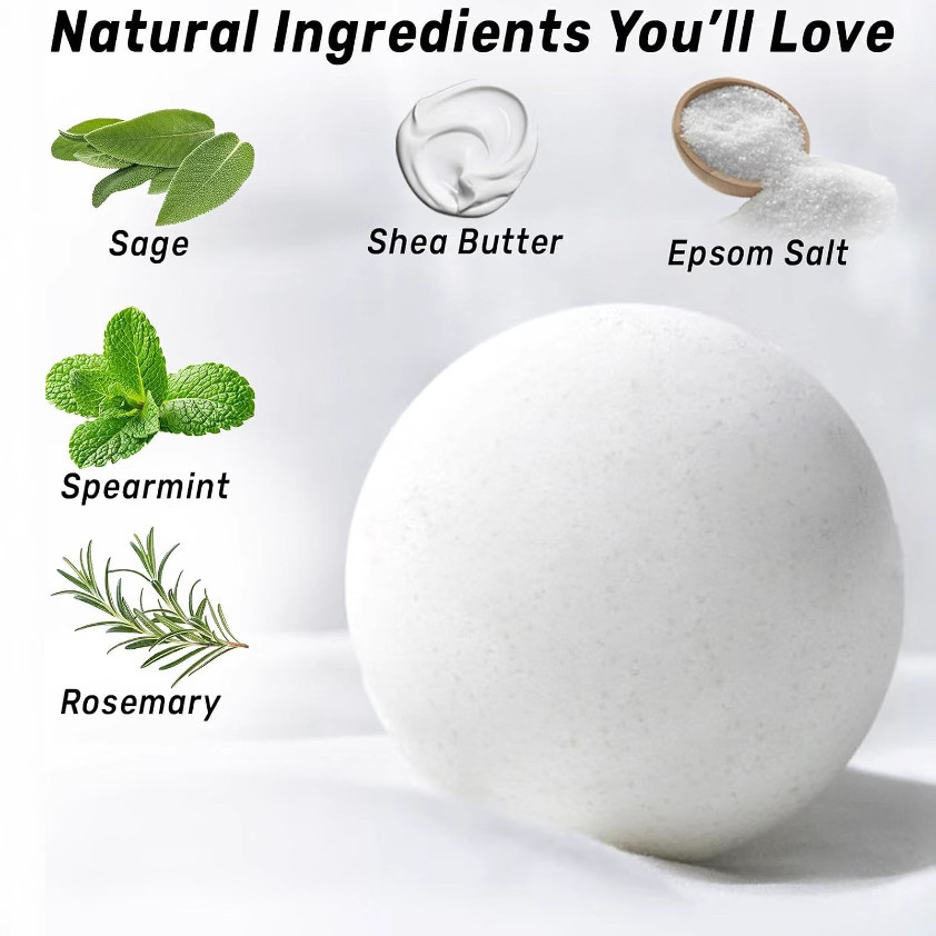 Essential Oil Explosion Ball 100G Solid Color Aromatherapy Bath Salt Spa Bath Bubble Ball-PawDear