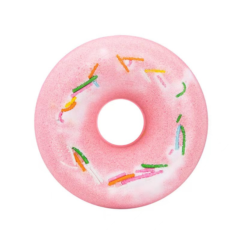 Mini Donut Bath Bath Salts Cleaning Fragrance Ball Bath Essential Oil Ball Bath Salt 40G-PawDear