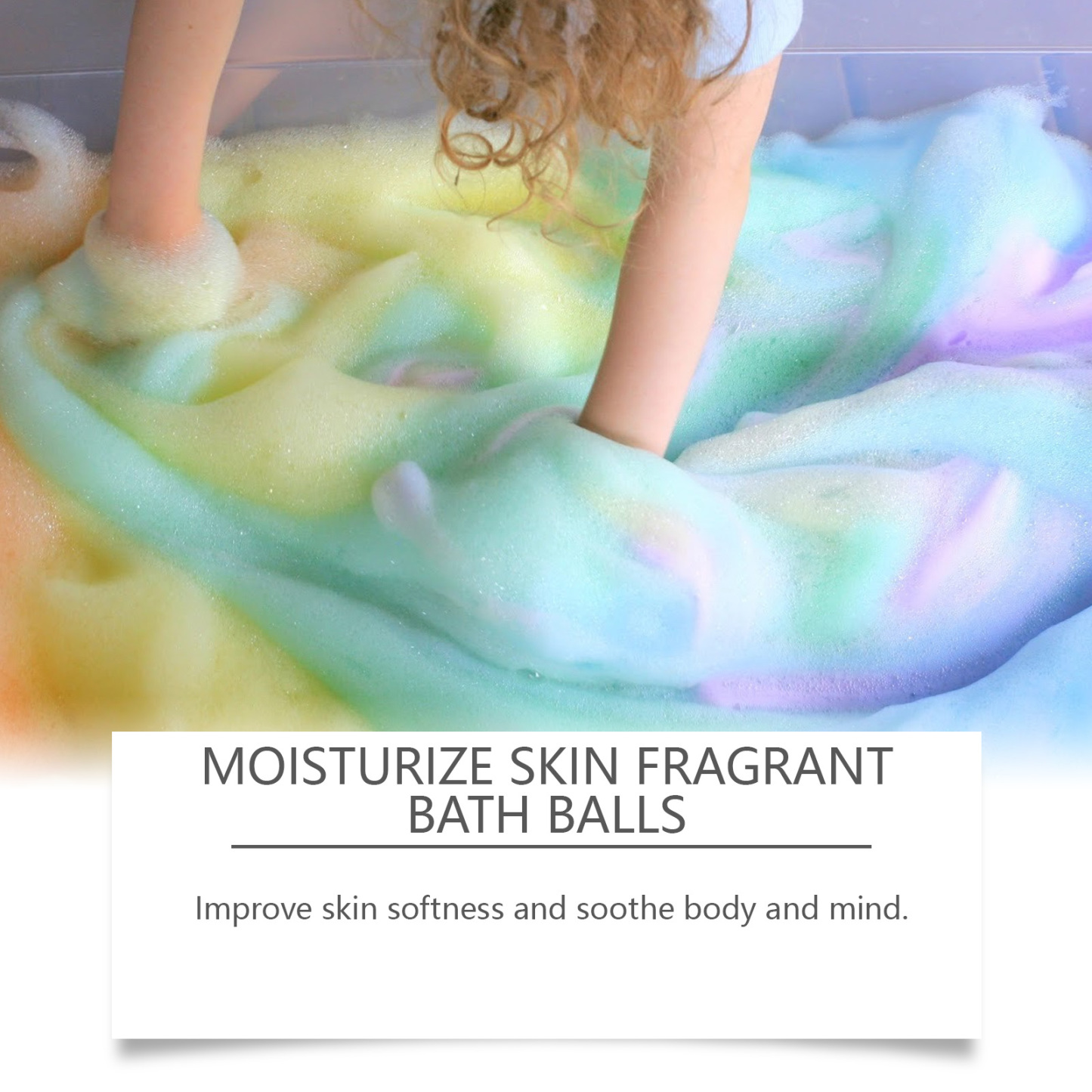 Pawdear Bubble Bath Ball Fragrance Moisturizing Flower Fragrance Long-lasting Fragrance Plant Cleansing Skin Bubble Bath Ball-PawDear