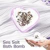 Love Heart Bath Salt 75G Heart-Shaped Loofah Dried Flower Bath Salt Peach Heart Explosion Aromatherapy Ball-PawDear