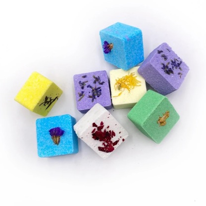 Aromatherapy Shower Piece 80G Square Dried Flower Bath Piece Bath Aromatherapy Sheet Bath Salt-PawDear