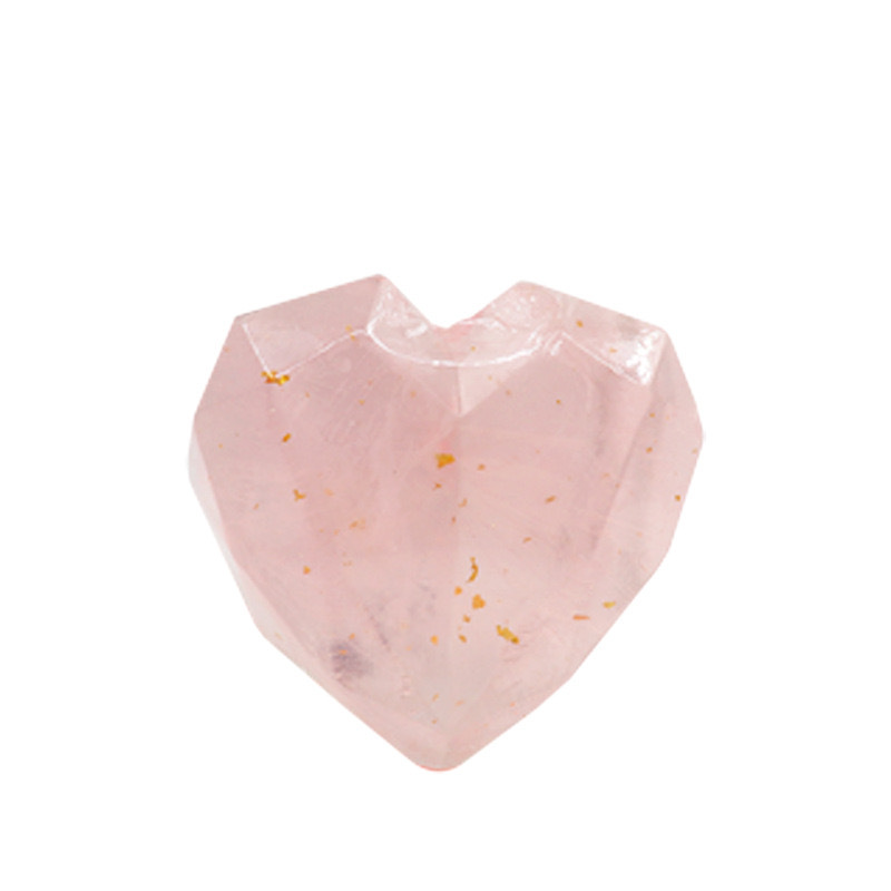 Love Handmade Soap Hand Gift Soap 24K Valentine's Day Gold Foil Soap 50G Wedding Bath Cleaning Love-PawDear