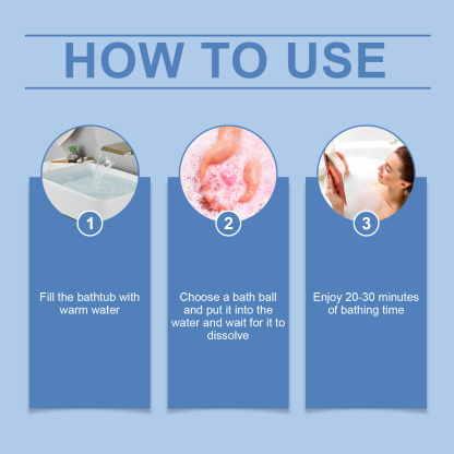 Pawdear Colorful Salt Bath Bal, Floral Shower Fragrance Clean, Moisturizing And Long-Lasting Colorful Bath Ball-PawDear