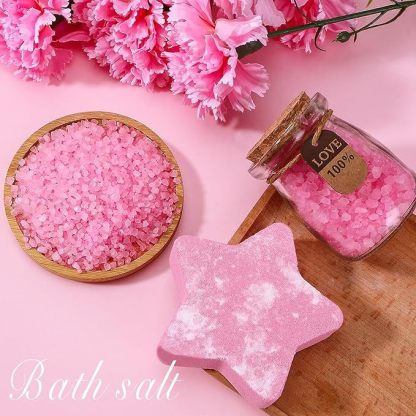 100g Five-Pointed Star Bath Bomb Mixed Color Explosive Salt Bubble Bath Salt Bath Ball Bath Bomb-PawDear