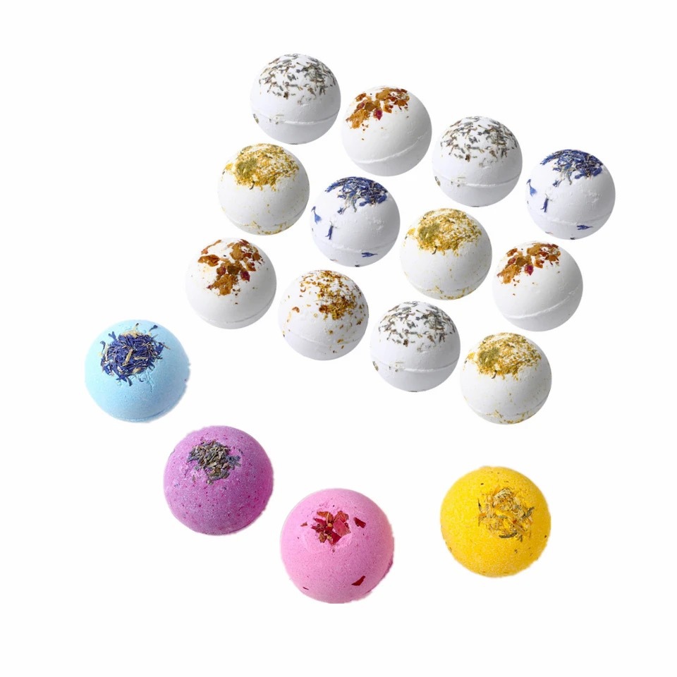 Milk Bubble Bath Ball 100G Dried Flower Bath Salt Loofah Bath Salt Cleaning Bath Salt-PawDear